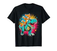 Cool Kitty Dinosaur Ride, Dinosaurio para niños Camiseta