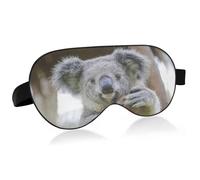 Cool Koala Gafas de sol Antifaz para dormir Bloqueo de luz Divertida máscara para dormir con correa ajustable Linda suave y ligera cubierta para ojos con los ojos vendados para hombres mujeres trabajo
