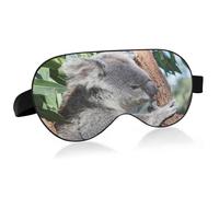 Cool Koala Gafas de sol Antifaz para dormir Bloqueo de luz Divertida máscara para dormir con correa ajustable Linda suave y ligera cubierta para ojos con los ojos vendados para hombres mujeres trabajo
