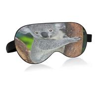 Cool Koala Gafas de sol Antifaz para dormir Bloqueo de luz Divertida máscara para dormir con correa ajustable Linda suave y ligera cubierta para ojos con los ojos vendados para hombres mujeres trabajo