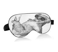 Cool Koala Gafas de sol Antifaz para dormir Bloqueo de luz Divertida máscara para dormir con correa ajustable Linda suave y ligera cubierta para ojos con los ojos vendados para hombres mujeres trabajo