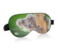 Cool Koala Gafas de sol Antifaz para dormir Bloqueo de luz Divertida máscara para dormir con correa ajustable Linda suave y ligera cubierta para ojos con los ojos vendados para hombres mujeres trabajo
