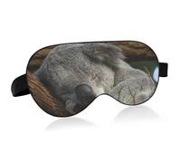 Cool Koala Gafas de sol Antifaz para dormir Bloqueo de luz Divertida máscara para dormir con correa ajustable Linda suave y ligera cubierta para ojos con los ojos vendados para hombres mujeres trabajo