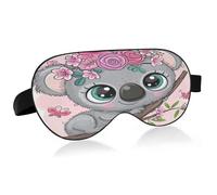 Cool Koala Gafas de sol Antifaz para dormir Bloqueo de luz Divertida máscara para dormir con correa ajustable Linda suave y ligera cubierta para ojos con los ojos vendados para hombres mujeres trabajo