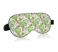 Cool Koala Gafas de sol Antifaz para dormir Bloqueo de luz Divertida máscara para dormir con correa ajustable Linda suave y ligera cubierta para ojos con los ojos vendados para hombres mujeres trabajo