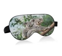 Cool Koala Gafas de sol Antifaz para dormir Bloqueo de luz Divertida máscara para dormir con correa ajustable Linda suave y ligera cubierta para ojos con los ojos vendados para hombres mujeres trabajo