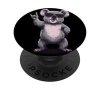 Cool Koala Rock On Funny Animal Lover Graphic Gafas de Sol PopSockets PopGrip Adhesivo