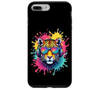 Cool Leopard con Auriculares Retro Splash Carcasa para iPhone 7 Plus/8 Plus