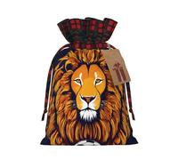 Cool Lion - Bolsas con cordón para regalo, bolsas de correo para boda, Navidad, almacenamiento de papel de regalo