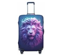 Cool Lion Head Fundas de equipaje de viaje - Fundas protectoras elásticas para maletas de 18 a 32 pulgadas, Negro -, Mediano