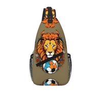 Cool Lion - Riñonera cruzada para el hombro, correa para el hombro, cintura para hombres y mujeres