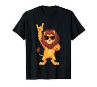Cool Lion Rock On Funny Animal Lover Graphic Gafas de Sol Camiseta