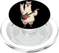 Cool Llama Guitarra Divertido Animal Rockstar Diseño PopSockets PopGrip para MagSafe