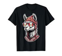 Cool Llama Peru Gafas de Sol Divertidas Camiseta gráfica económica, Hombre, Negro, XL