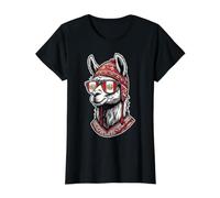 Cool Llama Peru Gafas de Sol Divertidas Camiseta gráfica económica, Mujer, Negro, S