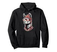 Cool Llama Peru Gafas de Sol Divertidas Sudadera con Capucha
