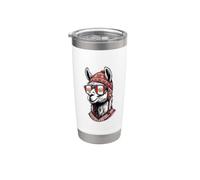 Cool Llama Peru Gafas de sol divertidas Vaso térmico de acero inoxidable de doble pared