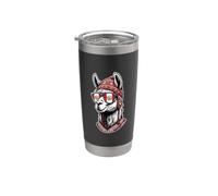 Cool Llama Peru Gafas de sol divertidas Vaso térmico de acero inoxidable de doble pared