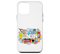 Cool London Doodles Graphic Animes, London Graffiti Colors Carcasa para iPhone 12 Mini