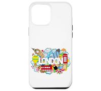 Cool London Doodles Graphic Animes, London Graffiti Colors Carcasa para iPhone 12 Pro MAX