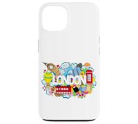 Cool London Doodles Graphic Animes, London Graffiti Colors Carcasa para iPhone 13
