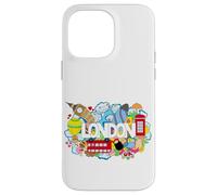Cool London Doodles Graphic Animes, London Graffiti Colors Carcasa para iPhone 14 Pro MAX