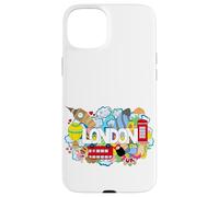 Cool London Doodles Graphic Animes, London Graffiti Colors Carcasa para iPhone 15 Plus