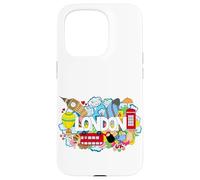 Cool London Doodles Graphic Animes, London Graffiti Colors Carcasa para iPhone 15 Pro