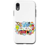 Cool London Doodles Graphic Animes, London Graffiti Colors Carcasa para iPhone XR