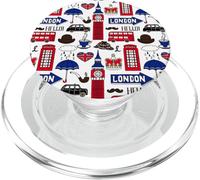 Cool London England Landmarks Illustration Graphic Doodles PopSockets PopGrip para MagSafe