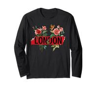 Cool London Tee Shirts, Floral London Outfit Fashion Style Manga Larga