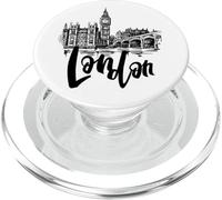 Cool London UK Novelty Graphic Tees, London Sketch Drawing PopSockets PopGrip para MagSafe