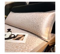 Cool Long Pillowcase Summer Ice Silk Jacquard Double Available In Size of 48x100/48x120/48x150/48x180cm(Baowenhuayu-Fen,48x120cm 1pcs)