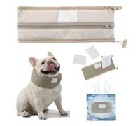 Cool Loop for Dogs, Petzymart Cool Loop, Cooling Collar for Dogs with Ice Packs, Dog Cooling Collar Neck Cooler, Cooling for Dog for Hot Weather Medium and Large Puppies (Brown, M)