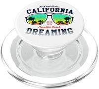 Cool Los Angeles California Dreaming Sun Sean Beach Graphic PopSockets PopGrip para MagSafe
