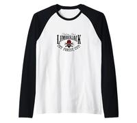 Cool Lumberjack Skull- Trust Me I’m a Lumberjack Cut Forest Camiseta Manga Raglan