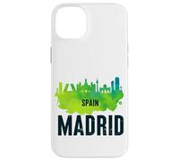 Cool Madrid Spain Splash Water Color Skyline Graphic Design Carcasa para iPhone 14 Plus