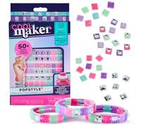Cool MAKER - POPSTYLE EXPANSION PACK - Kit para Hacer Pulseras - Más de 50 Cuentas con Gemas y 3 Brazaletes de la Amistad - 6068666 - Cuentas para Pulseras - Juguetes Niñas 7 Años +
