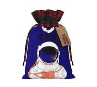 Cool Man In Outer Space - Bolsas con cordón para regalo de boda, Navidad, bolsa de almacenamiento de tela para envolver regalos