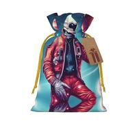 Cool Man In Outer Space - Bolsas con cordón para regalos, bolsas de regalo de tela reutilizables, para regalos de vacaciones y fiestas