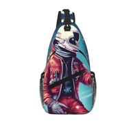 Cool Man in Outer Space - Bolso cruzado con estampado de galaxia para mujeres y hombres, bolsa bandolera para viajes, senderismo, mochila cruzada