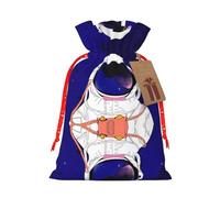 Cool Man In Outer Space Galaxy - Bolsa de regalo de cáñamo, bolsas de Navidad, bolsa de regalo para fiestas de Navidad