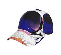 Cool Man in Outer Space - Gorra de béisbol con diseño de galaxia para hombre y mujer, estilo polo ajustable, para entrenamiento, actividades al aire libre, verano, color negro