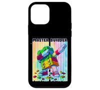 Cool Master Builder Dabbing Blocks Bricks Builder Kids Boy Carcasa para iPhone 12 Mini