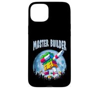 Cool Master Builder Dabbing On Moon Blocks Bricks Builder Carcasa para iPhone 15 Plus