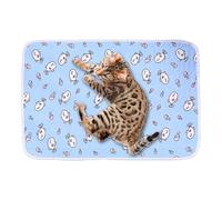 Cool Mat Camas para Perro - Alfombra de tela Nieve 70 X 50 Cm, Cojín Animal Ligero | Exterior De Dormir Portátil Resistente Al Calor, Para Camping, Jardín, Patio, Balcón, Accesorios De Protección