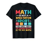 Cool Matemáticas Escuela Estudiante Amantes de Las matemáticas Hombres Mujeres Camiseta
