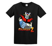 Cool Mazinger Z Robot High Street Vaporwave Fashion Unisex 100% Cotton Short-Sleeve T-Shirts Black L