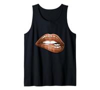 Cool Melanin Girl Lips Graphic Tees, Black Girls Magic Style Camiseta sin Mangas