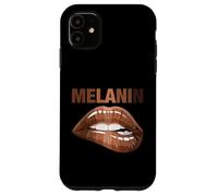 Cool Melanin Girl Lips Graphic Tees, Black Girls Magic Style Carcasa para iPhone 11